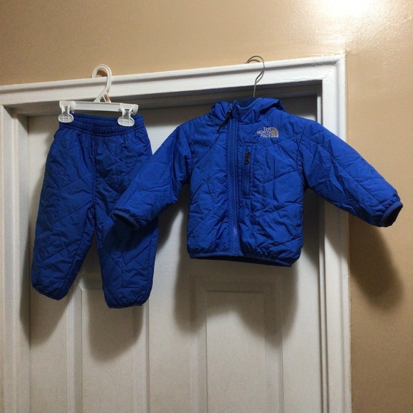 North face , 6-12 months, blue
